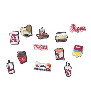 12pcs Chick-fil-A Croc Charms